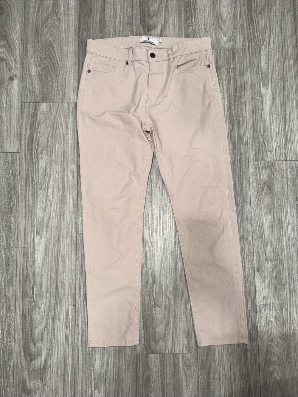 Men's Slim Chino Pants in Light Pink